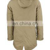 High Quality Cotton Parka With Detachable Hood Mens Parka Jacket thumbnail-2