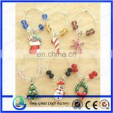 GLASS WINE CHARMS FOR X'MAS DAY NEW DESIGN DECORATION