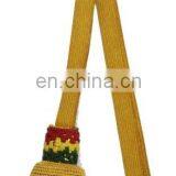 Leather Strap Sword Knot Portepee | Golden Sword Knots | German Sword Knot | Portepee Sword Knot | Uniform Accoutrements thumbnail-5