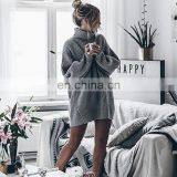 TWOTWINSTYLE Casual Knitting Long Sleeve Turtleneck Warm Thick Pullover Female Sweater thumbnail-3