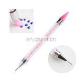 Dual Ended Silicone Nail Dotting Tool Nail Art Rhinestones Picker Pen for DIY Craft thumbnail-2