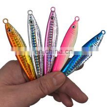 2020 new arrival 40g 60g 80g metal jig lure slow pitch jigging saltwater fishing lure