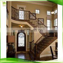 Customized Interior Wrought Iron Staircase Balcony Railings Designs thumbnail-3