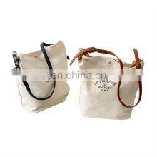 Extra Heavy Large Small Size Personalized Custom Logo Canvas Tote Cotton Canvas Blank Shopping Bag For Grocery thumbnail-2