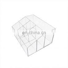 Clear Acrylic Desk Pen Organizer 7 Compartments Pencil Holder Desktop Acrylic Stationery Organizer for School Office thumbnail-5