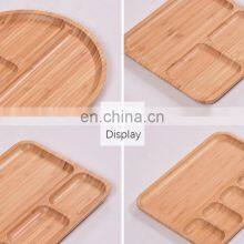 Natural High Quality Barbecue Food Wood Bamboo Serving Tray For Bread thumbnail-5