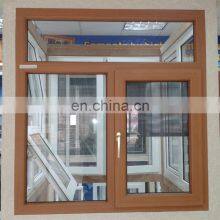 2.5mm Upvc Window Frame Thickness With 1.5mm Steel Wood Color Pvc Window