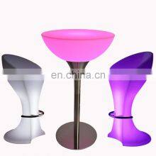 Outdoor Round Party Cocktail Night Club Furniture Led Bar Tables Led Light Furniture Living Room Sofas Party Bar Table and Chair