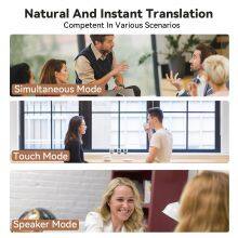 Language Translator Earbuds Real Time Voice Translation Headphones Instant Offline Translator Device for Travel AI thumbnail-4