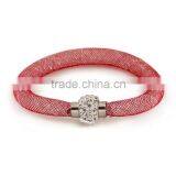 7inch Crystal Mesh Wire Bracelet Bangle Stardust Tiny Crystal Stones Charm Fit Bracelets thumbnail-5