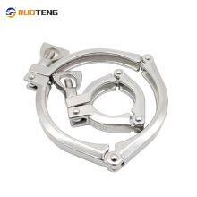 [RUOTENG] ISO Heavy Duty Three Piece Sanitary Stainless Steel 304/316L Pipe Fitting 3 PCS Part Ferrule Clamp thumbnail-5
