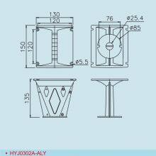 HYJ0302A-ALY Aluminum Horn Parts Difusor for Line Array Speaker thumbnail-3