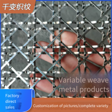 Antiqued Jujube-red and Bronze-colored Partitions, Black, Gray, Red and Blue Metal Woven Decorative Nets, Decorative Patterns Like Pimpled Surface, Zigzag, Square and Grid thumbnail-5