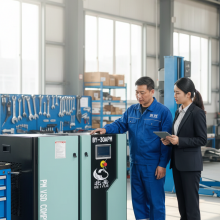 Beiyue30KW 40HP Fixed Speed Screw Air Compressor Long Service Life thumbnail-2