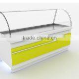 APEX customized deli showcase fruit salad shelf/meat display cabinet