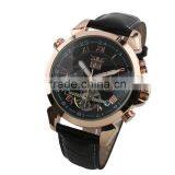 Jargar Men Black Rose Golden Tourbillon Mechanical Watch WM183