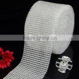 24 Rows Diamond Mesh Roll, Elastic Stretch Trimming Rhinestone Roll in China thumbnail-5