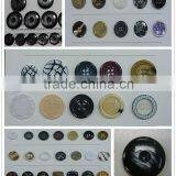 2015 New Arrive Dark Grey Color Polyester 4 Holes Chalk Button -- R1501 thumbnail-3