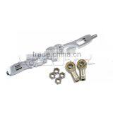 BJ-SL288-08 Custom Three Centered Skulls Aluminum Chrome Motorbike Shift Linkage thumbnail-4