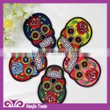 wholesale New desgin embroidery applique paste skull patch for clothing