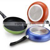 Purple Nonstick Ceramic Pressed/forged Deep Fry Pan Induction Cooker Used Factory Price thumbnail-5