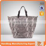 4932 Hot Selling Design Exotic Snake Skin Printing PU Material Fashion Shoulder Handbag Women thumbnail-1