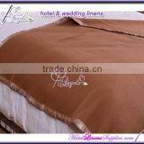100% Acrylic Camel Hotel Blanket, Camel Blanket, Acrylic Blanket for Hotels, 180*230cm thumbnail-1