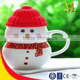 Snowman Christmas Gits China Cup Mugs Handle Creative Eco-friendly Rubber thumbnail-4