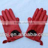 Colorful Short Leather Gloves for Ladies Hot Sale