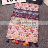 Hot Selling Floral Pattern Scarf Viscose Design Fashion Muslim Hijab Pashmina Autumn Popular Shawls /scarves thumbnail-6