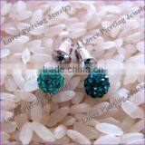 Crystal Design High Polish Stainless Steel Unique Ear Piercing Rings [FC-867] thumbnail-1