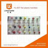 Plastic Cabinet Pull Handle Flat Cabinet Knobs Cabinet Handles With Different Colors and Sizes