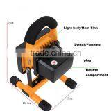 H01 10w 6led Led Flood Light Outdoor Rechargeable Searchlight Caving Led Camping Lighting thumbnail-2