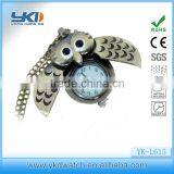 2014 PROMOTIONAL GIFTS Alloy Case Antique Owl Pendant Watch With Pendant Necklace thumbnail-1