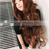 2014 Hot Selling Sexy Women's Long Curly Wig Lace Front Wig Long Wavy Wigs Synthetic Hair Wig thumbnail-1
