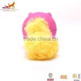 Strech Rubber Squeaky Pig Puppy Dog Chew Toy With Plush Tail thumbnail-3