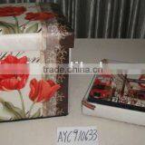 Vintage Folding Ottoman Storage Seating Box