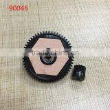 rc car steel spur gear 56T 12T motor rear radio control toys car spur gear for axial 90046 90048