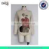 Fashion Sweater Knitting Models Printed Knitwear for Women thumbnail-1