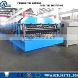 Construction Used Corrugated Roof Making Machine For Sale / Double Layer Roof Sheet Roll Forming Machinery