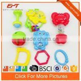 Lovely animal baby learning ring rattle baby toy set 8pcs
