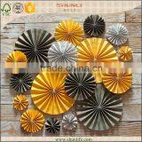 Nurseries Decoration Round Hanging Paper Circle Rosette Pinwheel