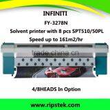 Best selling outdoor solvent printer challenger infiniti 3278N with SPT 510 50pl heads