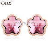 2013 New Design Flower Crystal Stud Earrings With Ausrial Crystal 20174 thumbnail-1