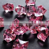 wholesale colored acrylic ice stone, pink