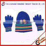 Winter Warm Knitted Hat and Gloves With Painting thumbnail-1