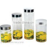 4pc Glass Jar Set thumbnail-1