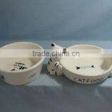 Ceramic Pet Bowl With Little Paw thumbnail-1