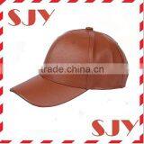 Blank Wholesale Men and Women Genuine Leather Snapback Hat thumbnail-5