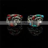 2016 New Design Plating Silver With Resin Diamond Ring thumbnail-1